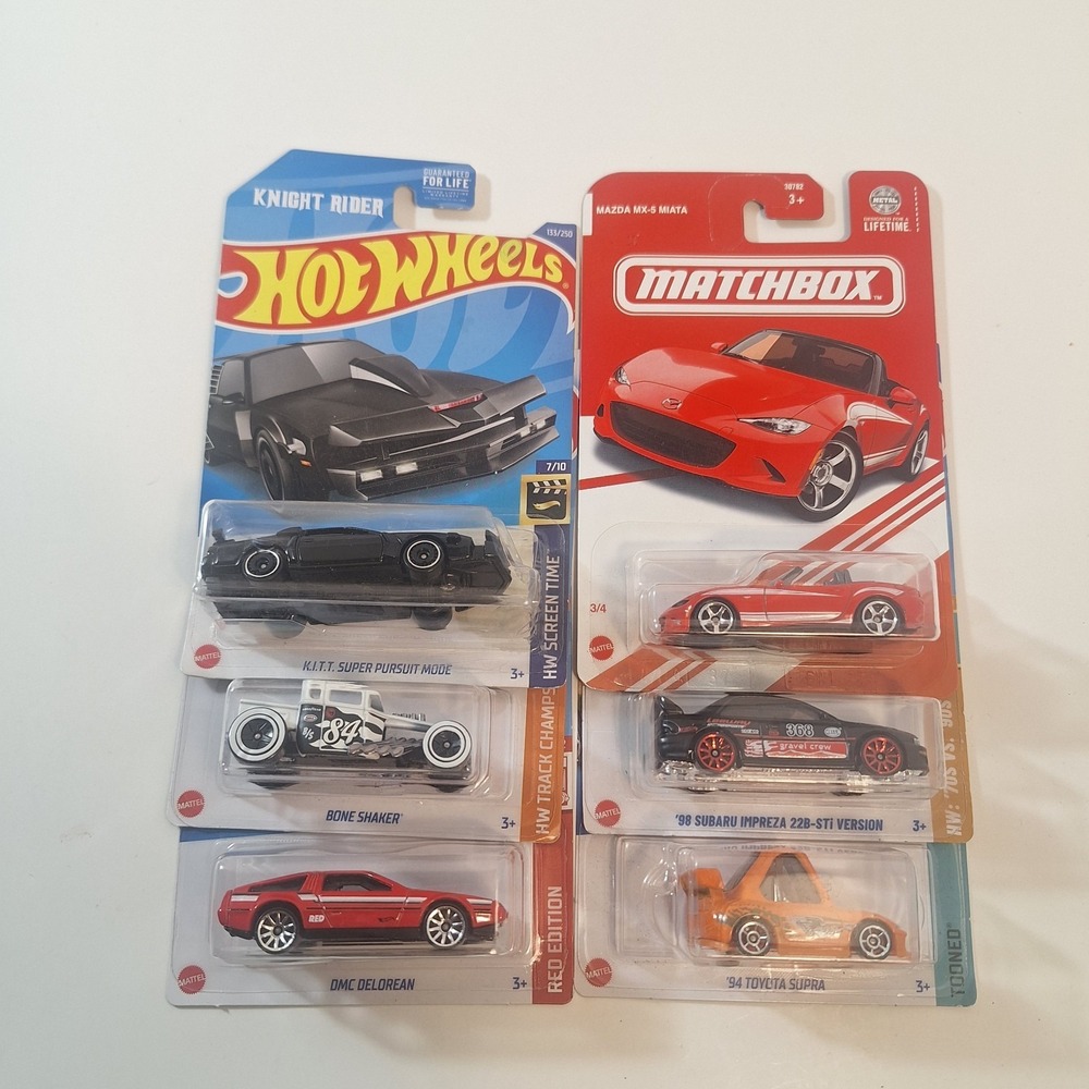 Hot Wheels Kitt Super Pursuit Not Perfect/ 6 Cars Toyota/ Bone Shaker/ Target Re